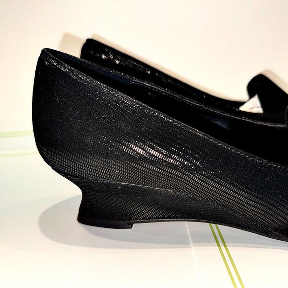 VANEL ASTYR BLACK PRINT - Women's Size 7W - Picture 7 of 10